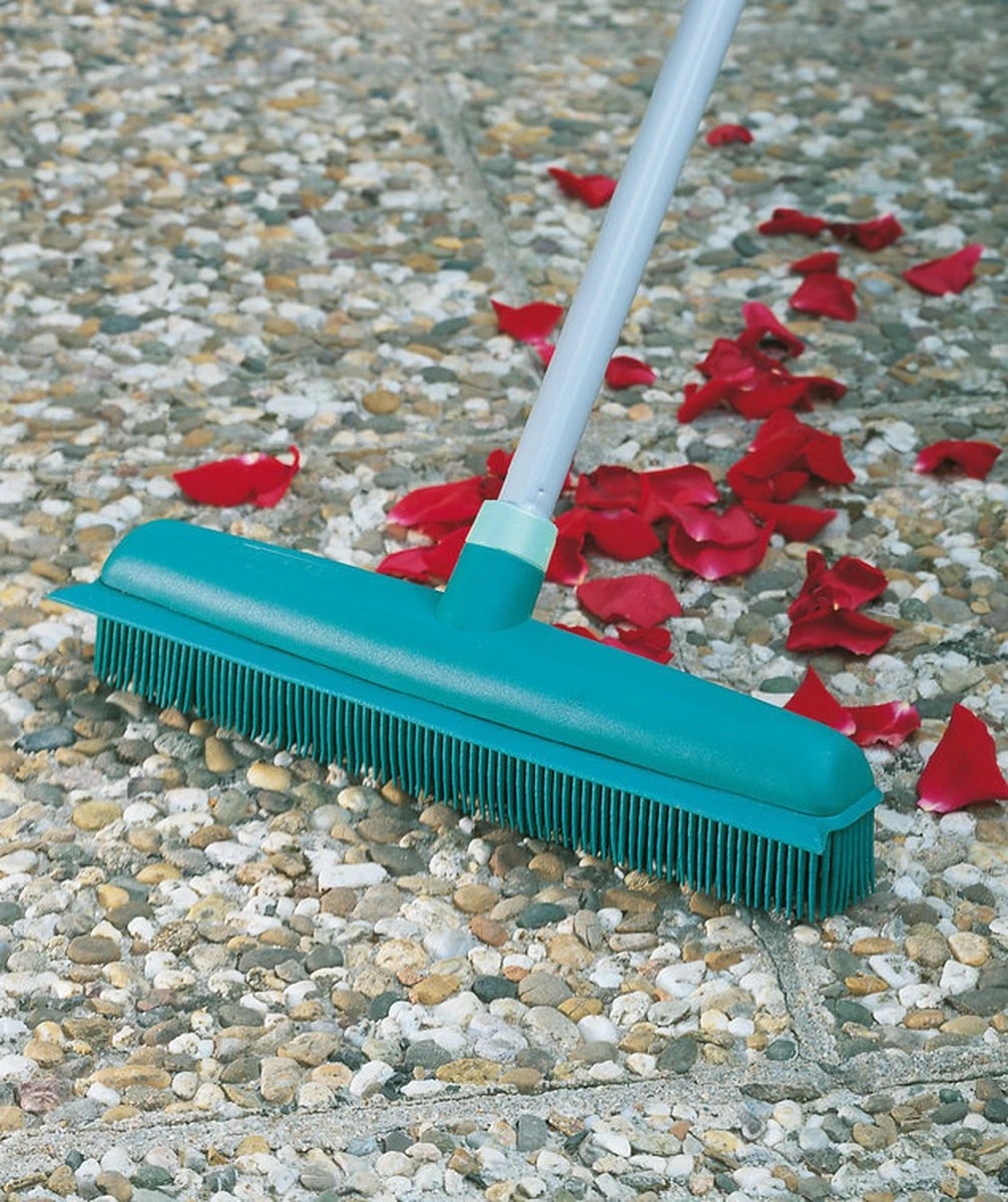 Leifheit Classic Suprabezem - Rubberen Bezem Met Telescoopsteel - 80-140 Cm Steellengte - 35 Cm Veegbreedte - Afbeelding 4