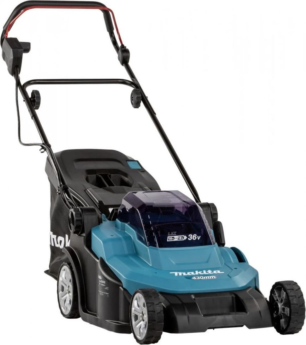 Makita - DLM432PT2 - 2x 18V - Accu - Grasmaaier - Set - 2x 5.0 Ah - Duolader - Afbeelding 10