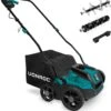 VONROC Elektrische Verticuteermachine - Gazonbeluchter – 1300W – Maaibreedte 320 Mm – 4 Dieptestanden (12/9/6/3 Mm) – Incl. 35L. Opvangbak