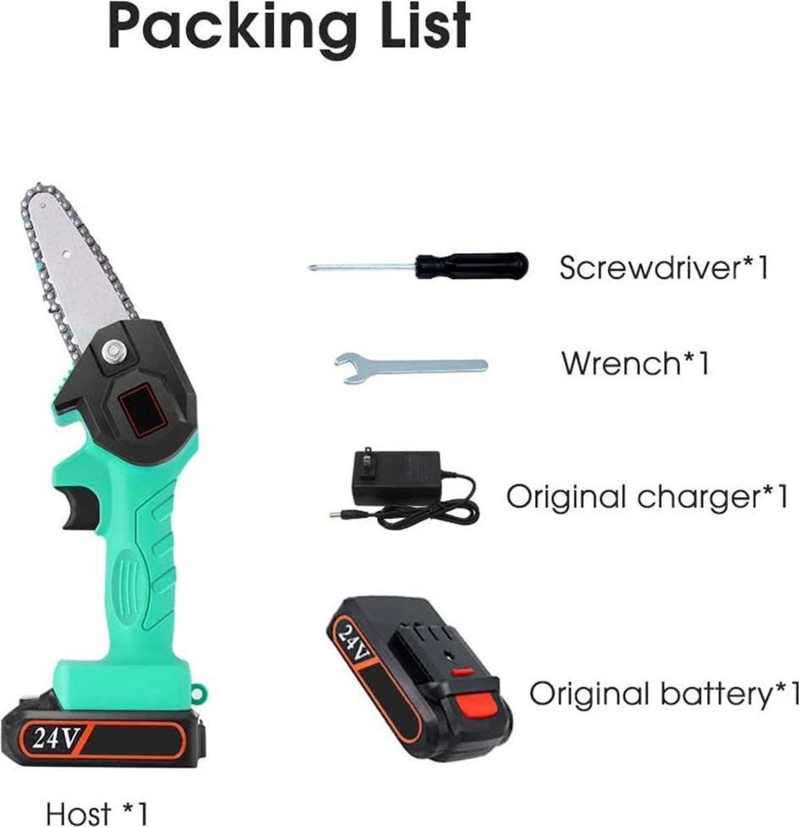 Mini Kettingzaag | Kettingzaag | Snoeischaar | Snoeizaag | Hand Kettingzaag | Tuingereedschap - Afbeelding 6