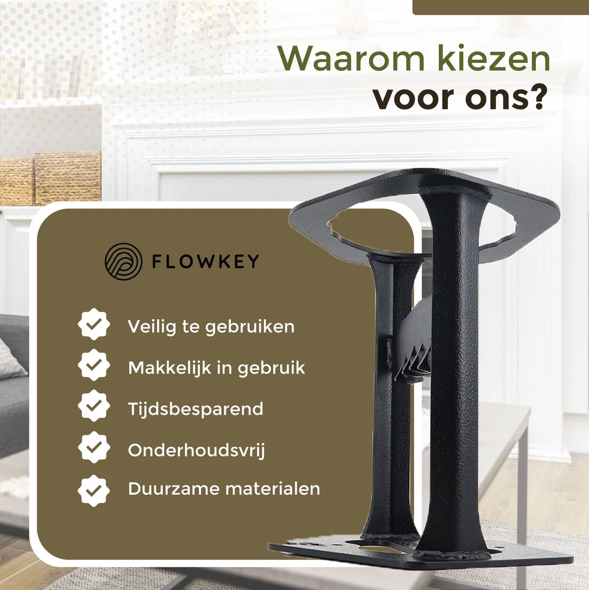 Flowkey® Houtklover XL - Houtsplijter Bijl - Houtkliever Kloofwig Gietijzer - Voor Hout & Aanmaakhout - Inclusief Gratis Hamer - Afbeelding 8