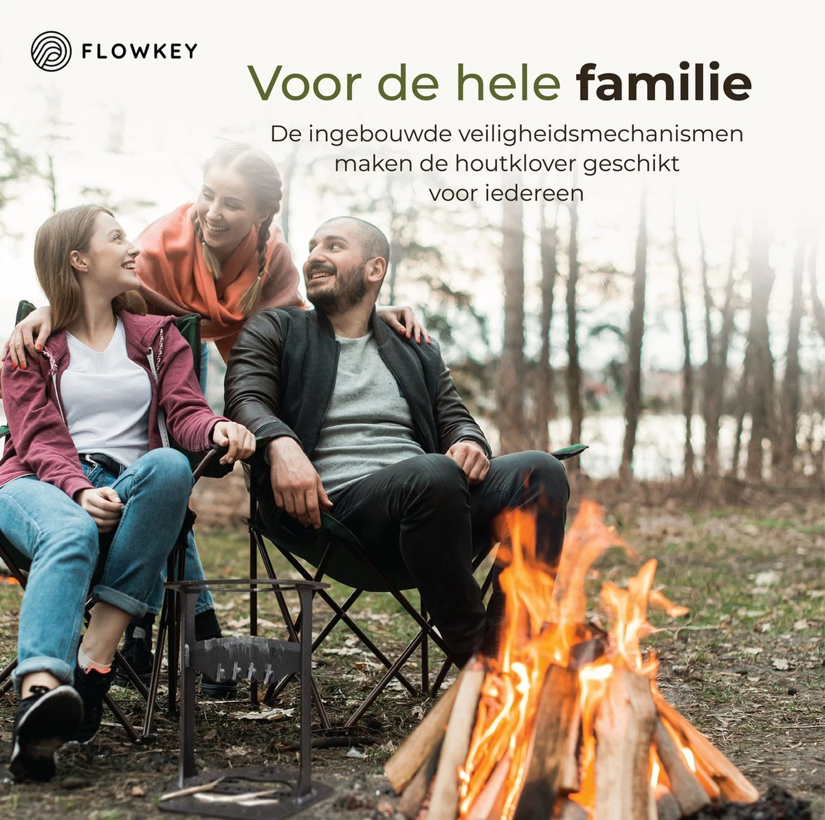 Flowkey® Houtklover XL - Houtsplijter Bijl - Houtkliever Kloofwig Gietijzer - Voor Hout & Aanmaakhout - Inclusief Gratis Hamer - Afbeelding 5