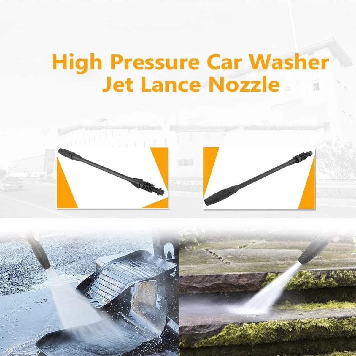 Merkloos 140 Bar Hogedrukspuitlans - Hogedrukreiniger Kärcher-opzetstuk - Verstelbare Sproeikop Voor Karcher Hogedrukreiniger - Accessoire Voor Karcher K1 K2 K3 K4 K5 K6 K7 - Afbeelding 4