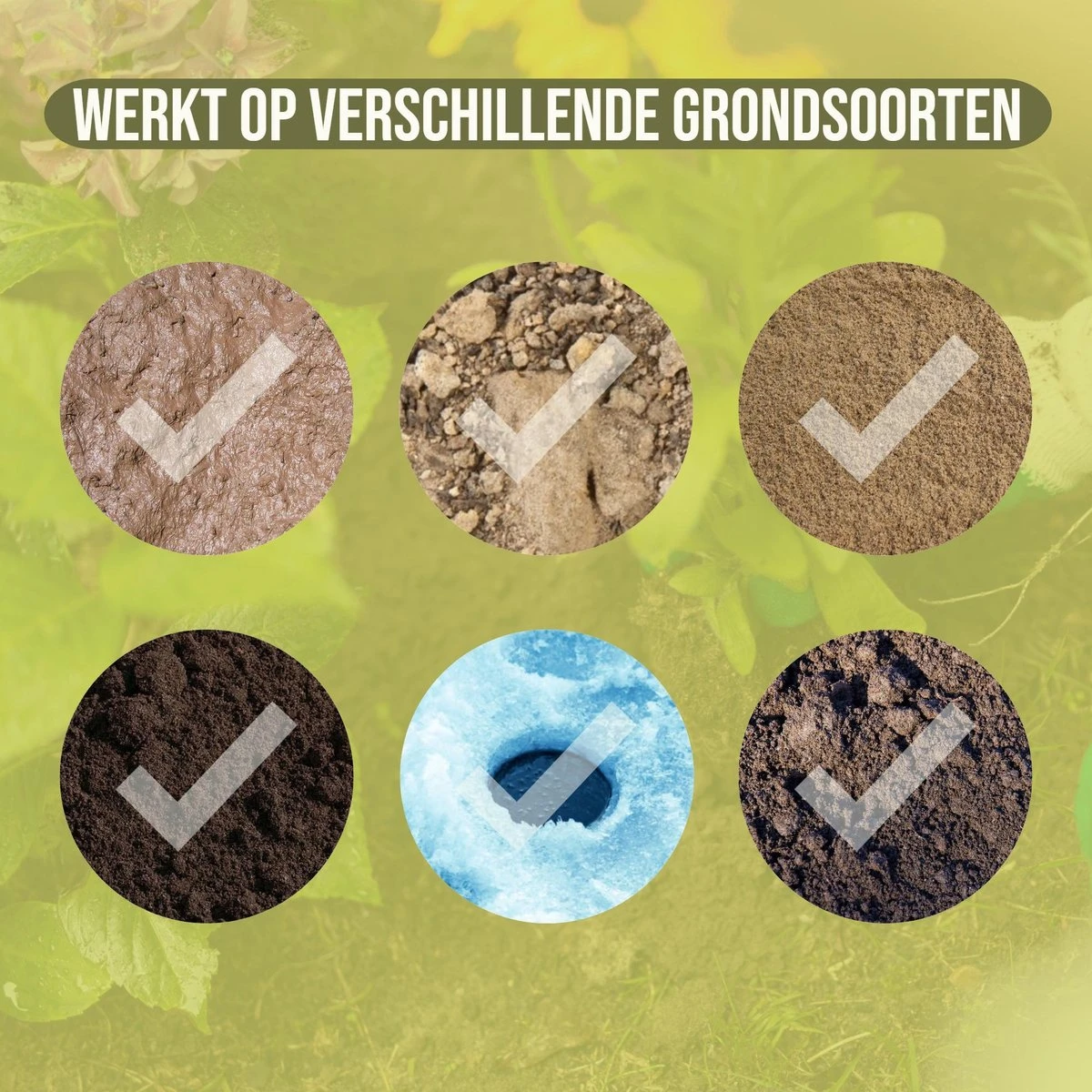 Merkloos Grondboor Voor Planten - 25 CM - Palenboor - Moestuin - Bollenplanter - Zwart - Afbeelding 3