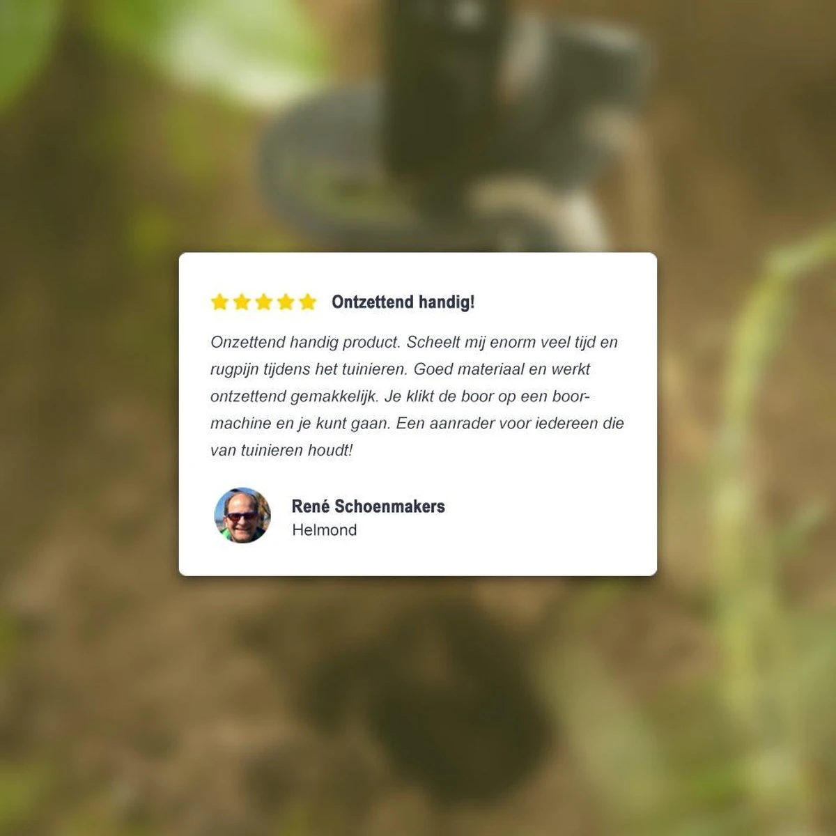 Merkloos Grondboor Voor Planten - 25 CM - Palenboor - Moestuin - Bollenplanter - Zwart - Afbeelding 7