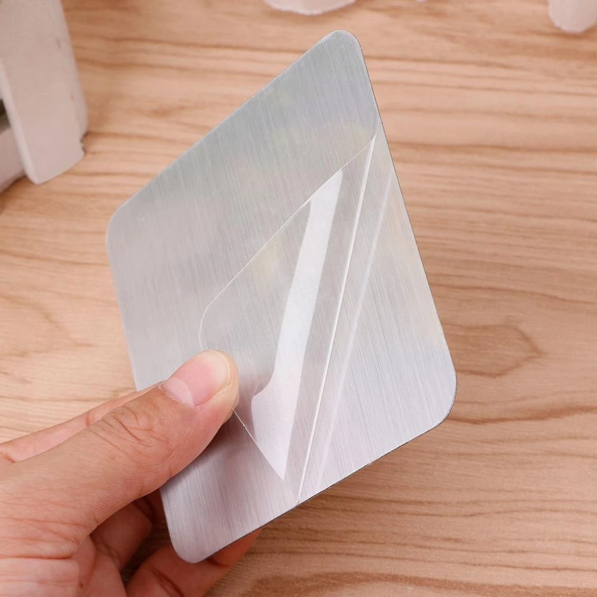 Bezem Houder - Zelfklevend - Zilverkleurig - Afbeelding 2