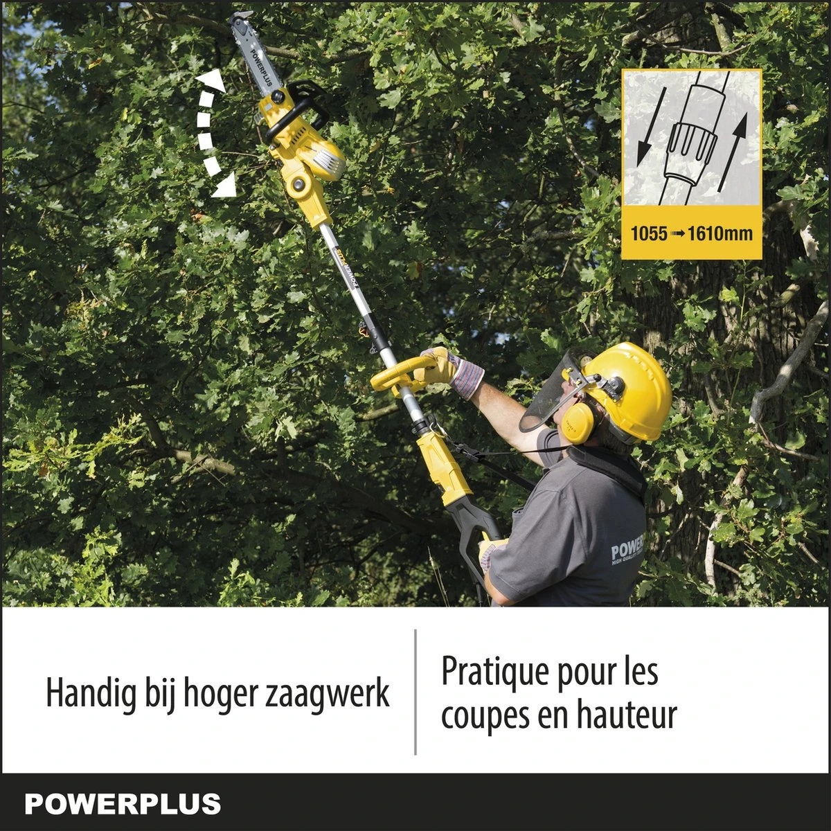 Powerplus POWXG1032 Elektrische Kettingzaag - 900W - Zwaardlengte 300mm - Automatische Kettingsmering - Incl. 1x Ketting En 1x Zwaard - Afbeelding 3