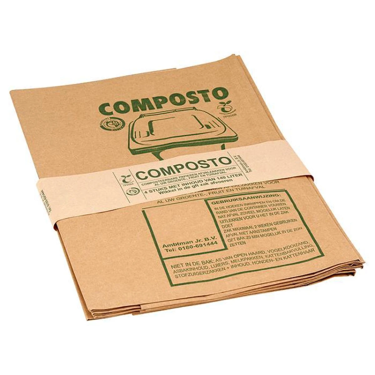Composto GFT 140L Containerzak Set á 40 Stuks - Afbeelding 2