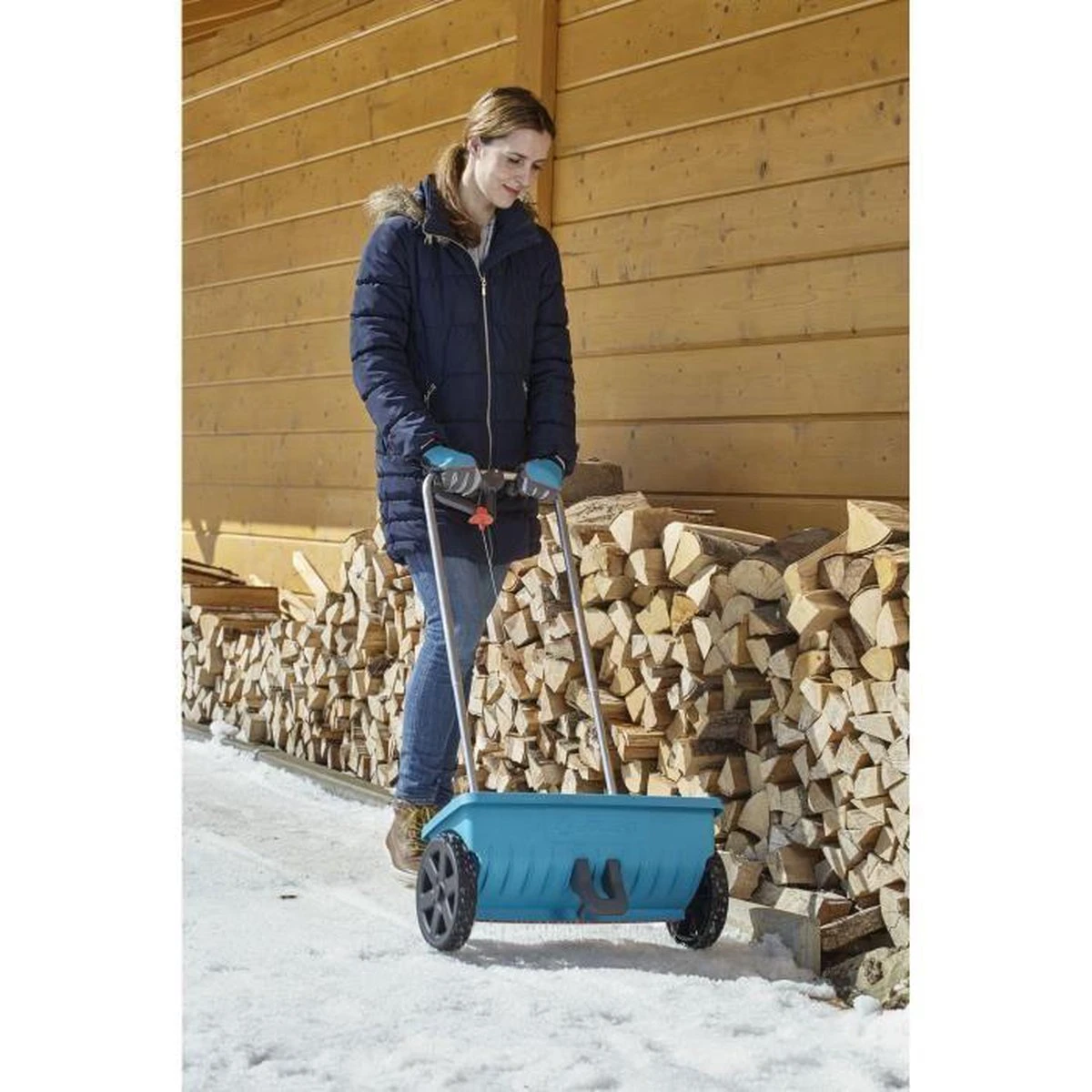 GARDENA - Strooiwagen L - Strooikar - 400m2 - 12.5 Liter - Afbeelding 6