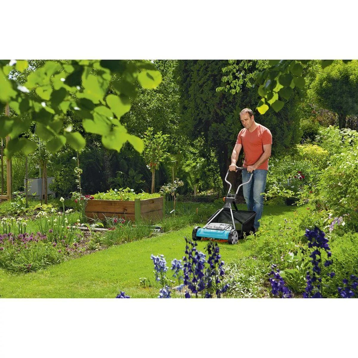 GARDENA - Kooimesmaaier 400C - Grasmaaier - Maaibreedte 40 Cm - Gazons Tot Ca. 250 M² - Afbeelding 6