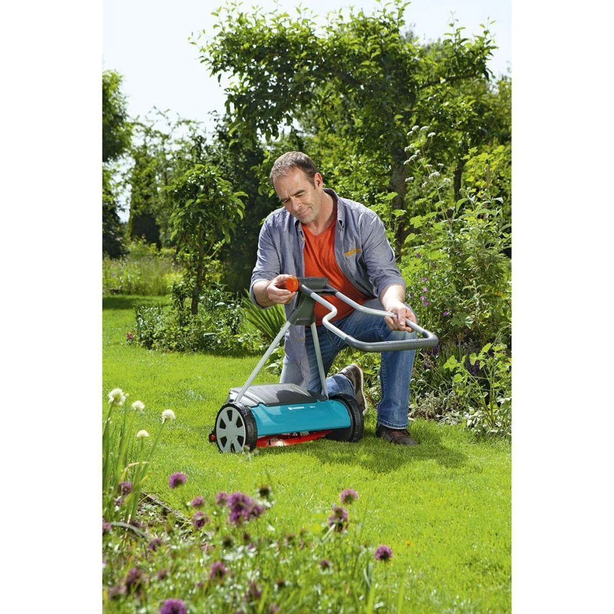 GARDENA - Kooimesmaaier 400C - Grasmaaier - Maaibreedte 40 Cm - Gazons Tot Ca. 250 M² - Afbeelding 8