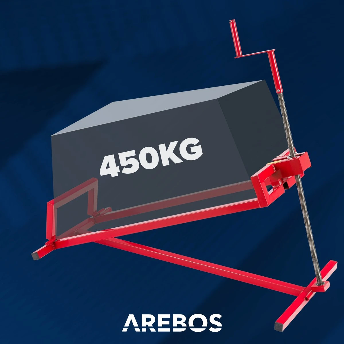 AREBOS Zitmaaierkrik Zitmaaier Kriksysteem Krik Hijstoestel Reinigingshulp 400kg - Afbeelding 2