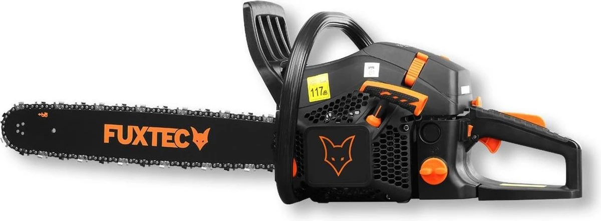 FUXTEC Kettingzaag Benzine - 61,5cc 2-takt - 51cm / 20 Inch Zwaardlengte - Incl. Zaagblad & Ketting - FX-KS262 - Black Edition - Afbeelding 6
