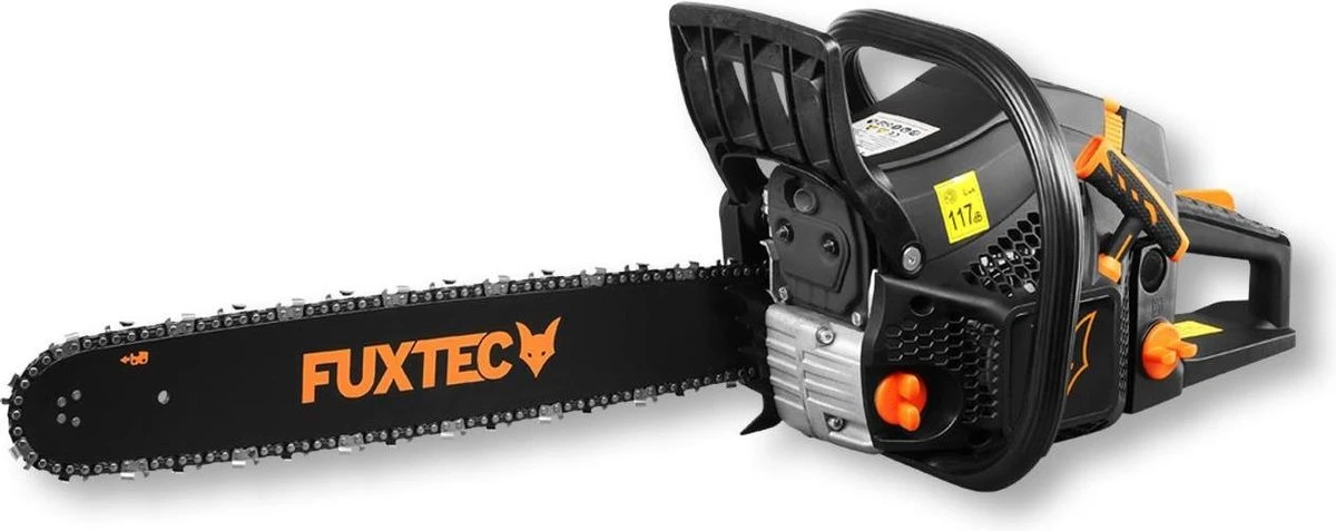 FUXTEC Kettingzaag Benzine - 61,5cc 2-takt - 51cm / 20 Inch Zwaardlengte - Incl. Zaagblad & Ketting - FX-KS262 - Black Edition - Afbeelding 3