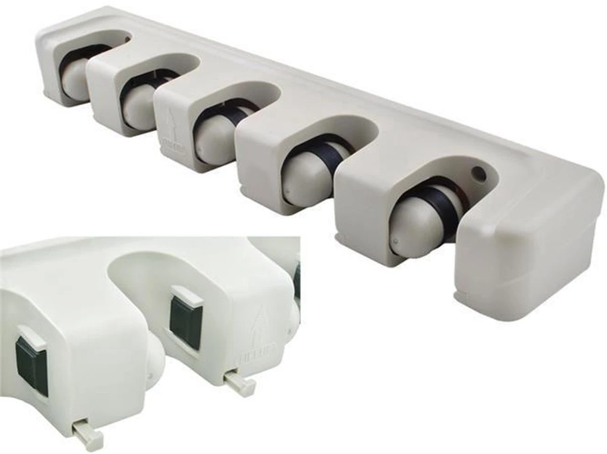 Merkloos Bezem & Tuingereedschap Ophangsysteem - Wandhouder Tuin Gereedschapshouder - Tuingereedschapshouder - Afbeelding 2