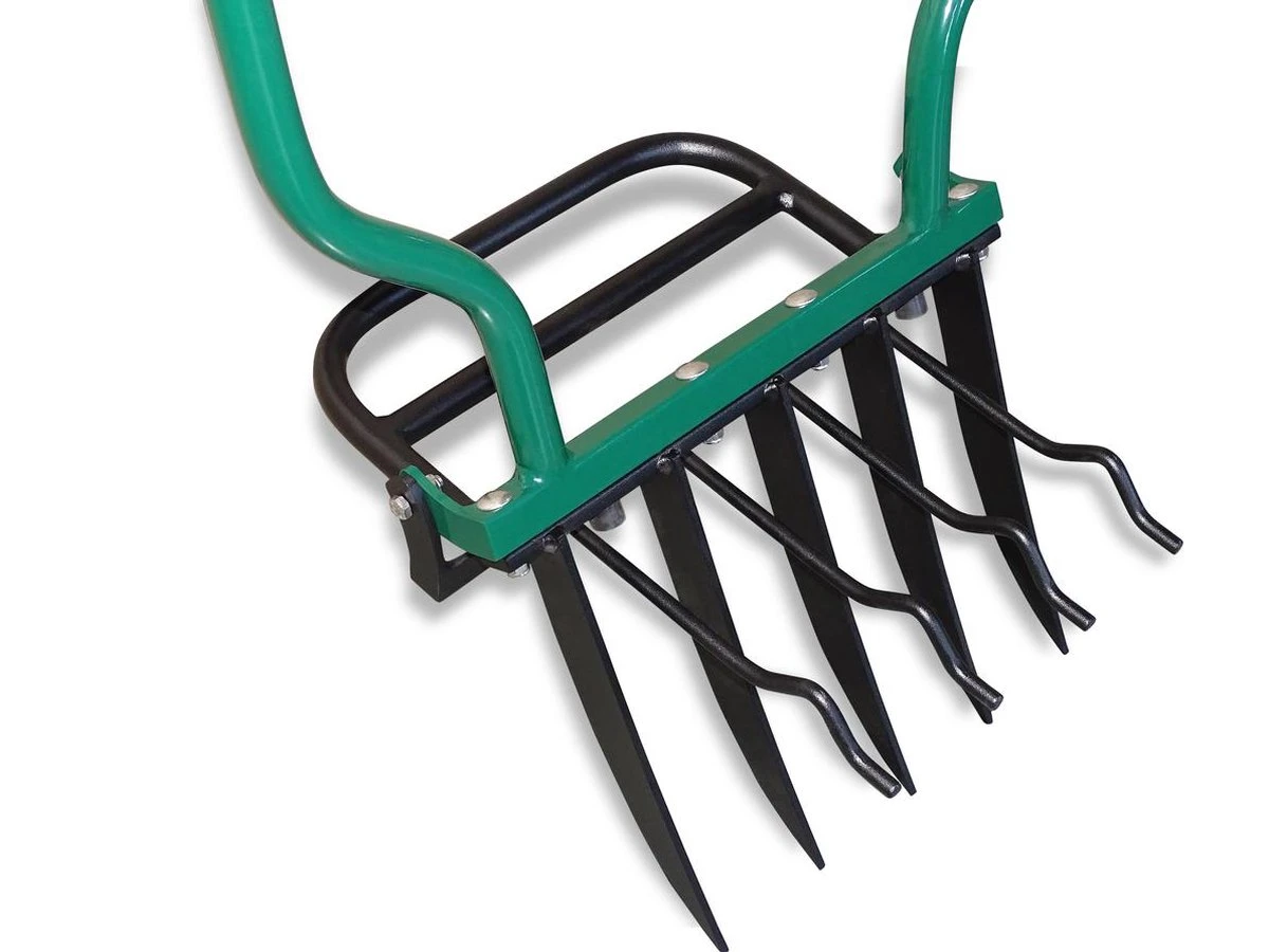 Biogroei® Ergonomische Woelvork - Spitvork - Met Verkruimelaar - Verlucht Je Bodem - Afbeelding 2